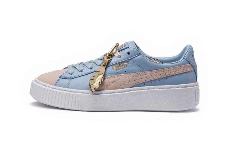 PUMA Basket Platform Coach Silver Peony Cashmere Blue Festival Pack