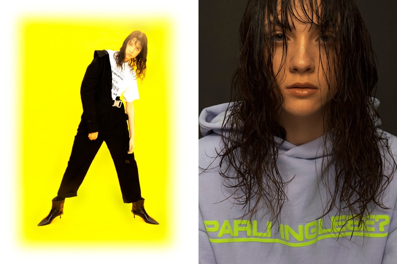 Aries Short Sleeve Perfume T-Shirt Ashley Williams David Track Hoodie HBXWM HBX Editorial White Light Purple