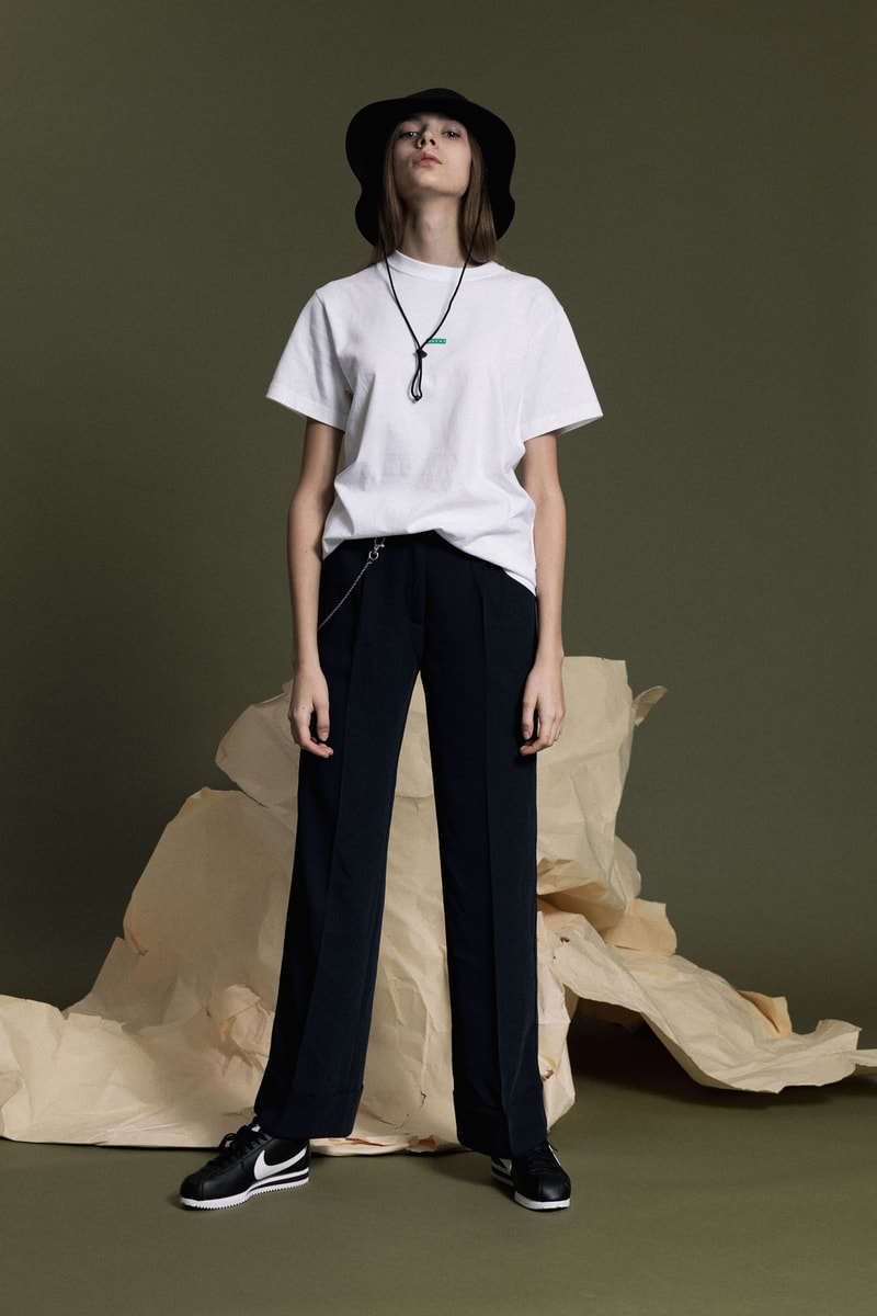 Sacai x Fragment Design Capsule Collection T-Shirt Hat White Black