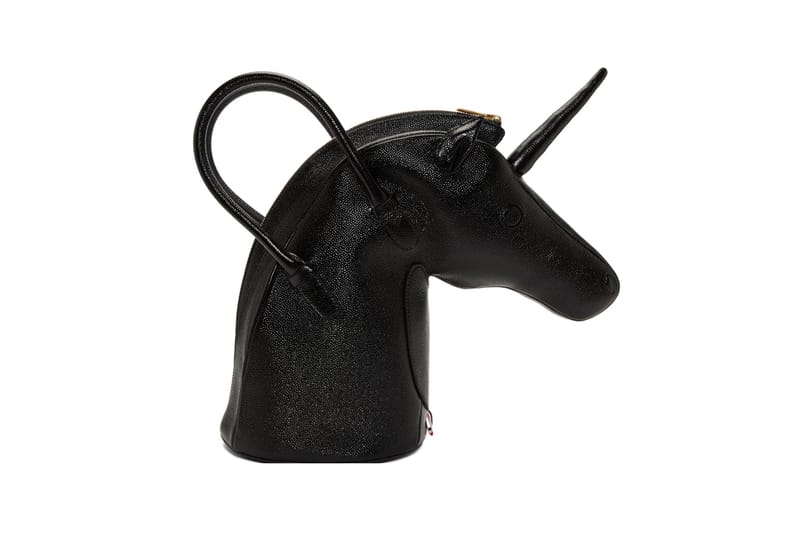 Thom Browne's Leather Unicorn Bag Is a Conversation Starter