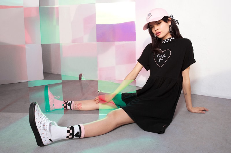 Vans x Lazy Oaf Collaboration Collection 2018 Where to Buy Old Skool Platform Style 29 Slip-On Authentic Apparel Accessories Socks T-shirt Hoodie Dress Gemma Shiel interview