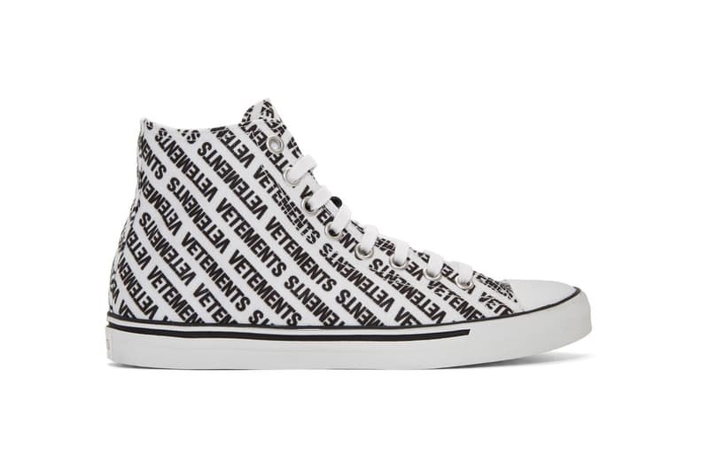 Vetements Launches New Logo High-Top Trainers | Hypebae