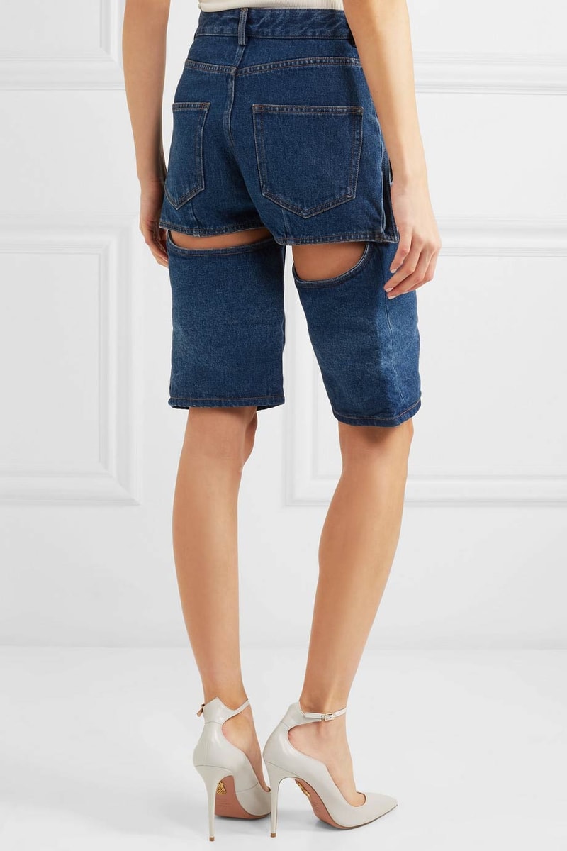 Y Project Detachable Cutout Denim Shorts