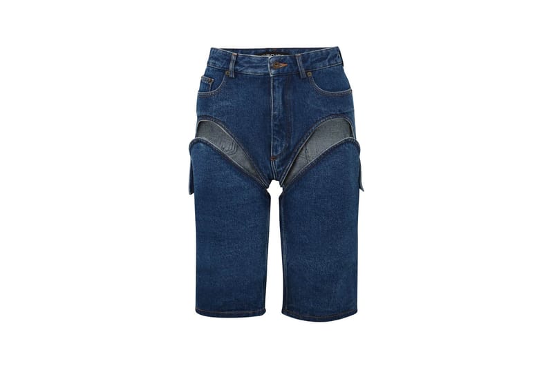 y project denim shorts