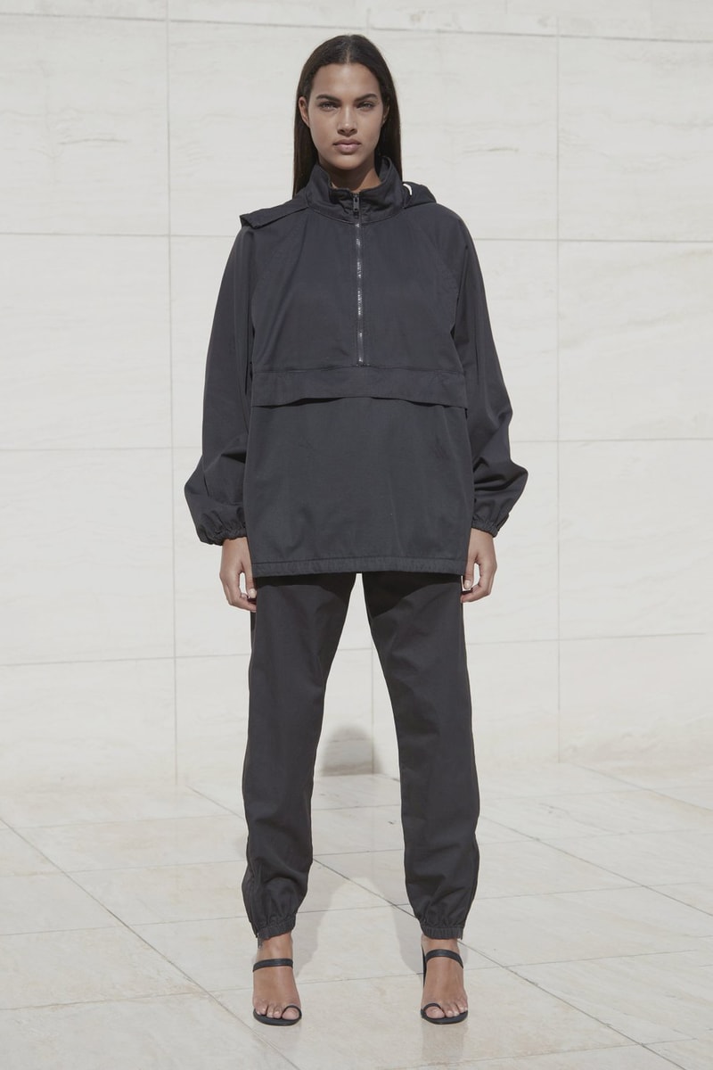YEEZY Season 6 Anorak Half Zip Cotton Jogger Umber