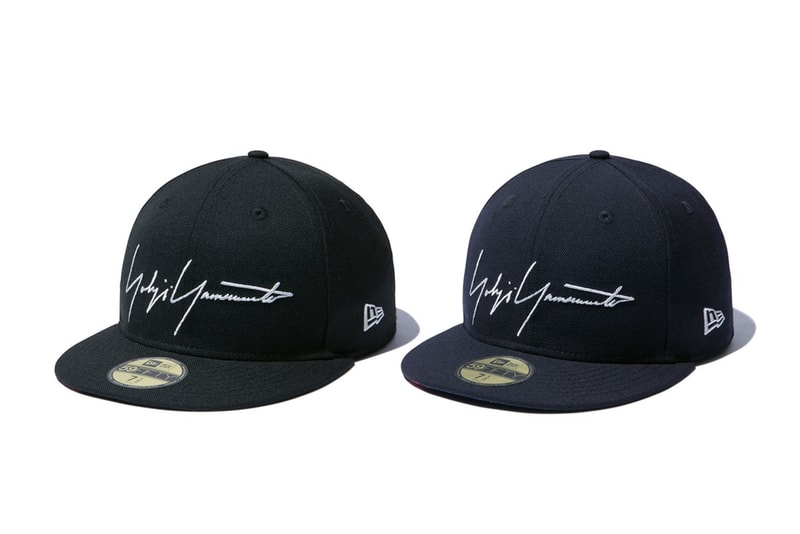 yohji yamamoto new era collaboration skull rose cap black navy signature logo