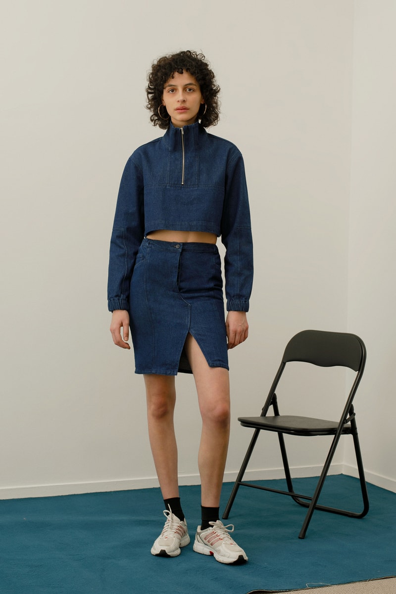 13 bonaparte le denim lookbook french label collars zippers