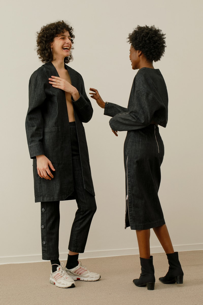 13 bonaparte le denim lookbook french label collars zippers
