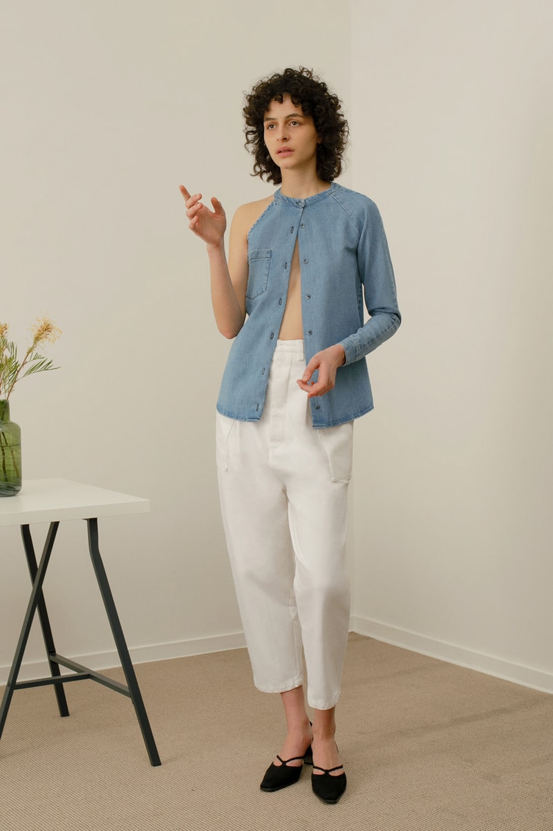 13 bonaparte le denim lookbook french label collars zippers