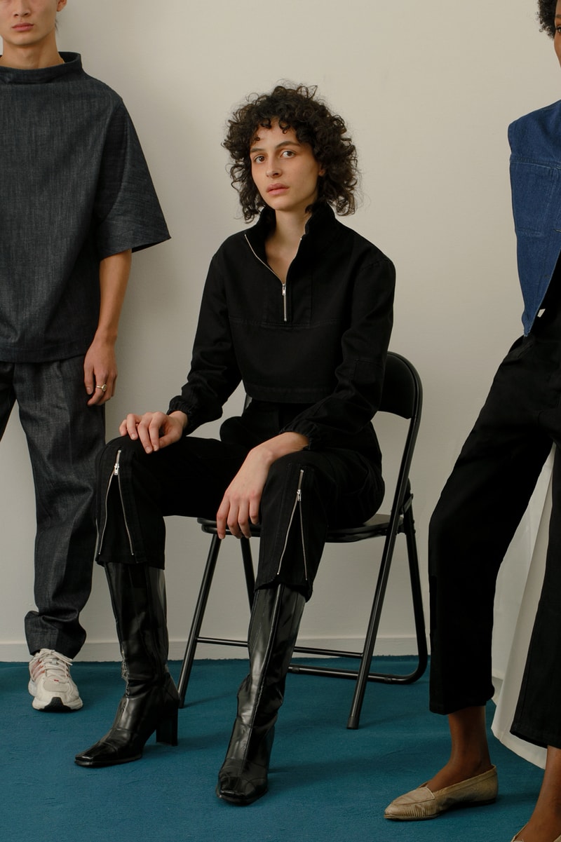 13 bonaparte le denim lookbook french label collars zippers