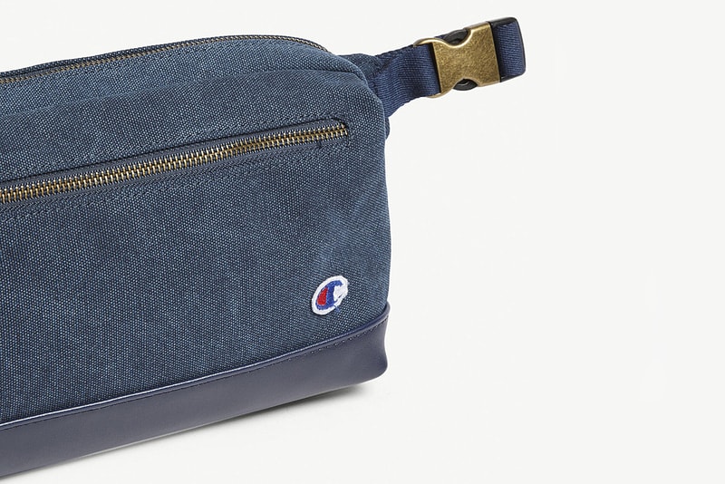 Champion Blue Logo Canvas Belt Bag Summer-Ready