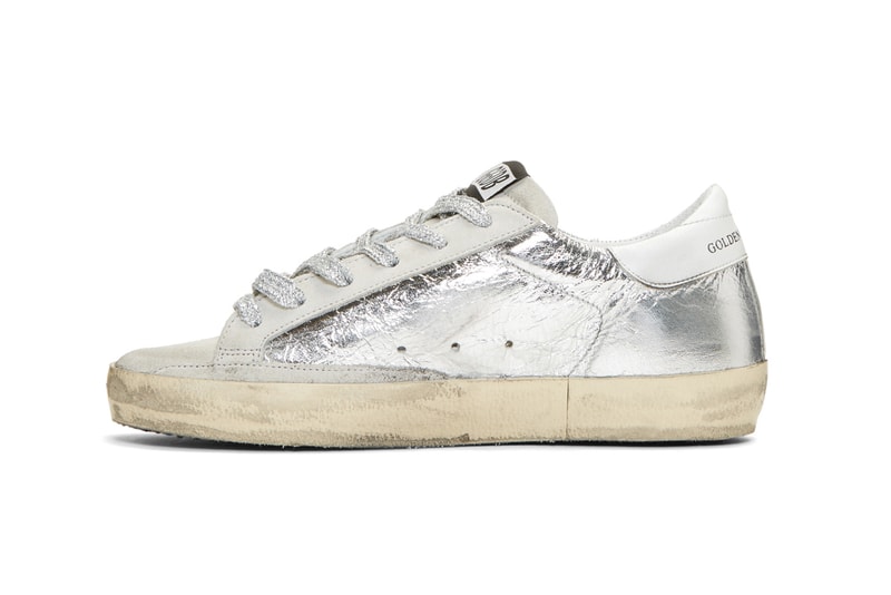 Golden Goose Exclusive Superstar Sneakers Silver & Grey