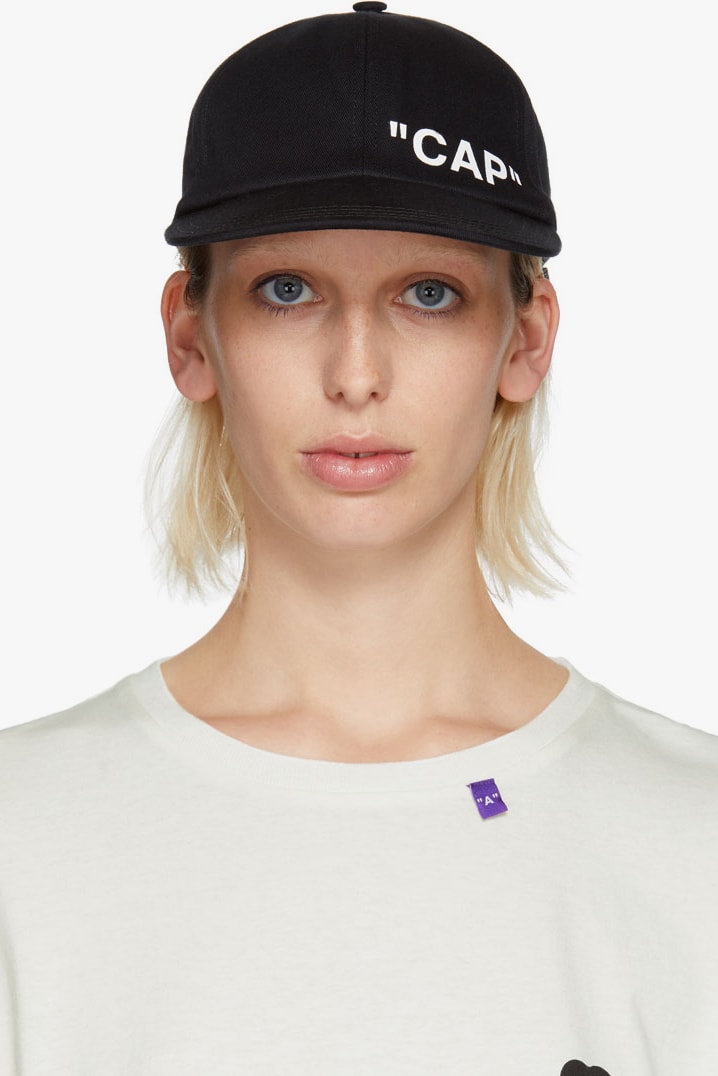 Off-White™ Black Quote Cap Summer Piece
