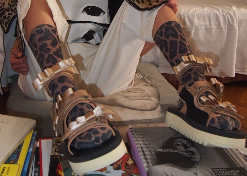 P.A.M x SUICOKE "Walk to Me" Sandals Navy Beige