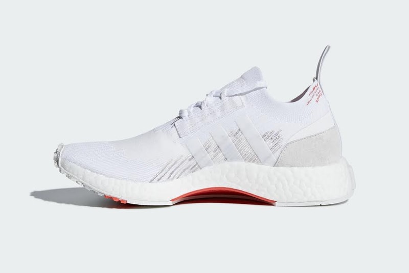 adidas Originals NMD Racer Primeknit White Orange Grey Pink Green Sneakers