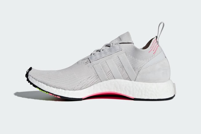adidas Originals NMD Racer Primeknit White Orange Grey Pink Green Sneakers