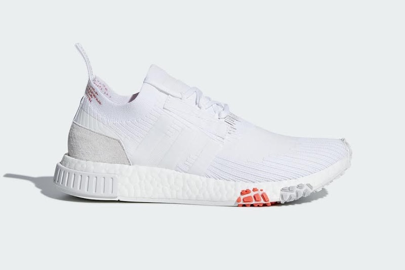 adidas Originals NMD Racer Primeknit White Orange Grey Pink Green Sneakers