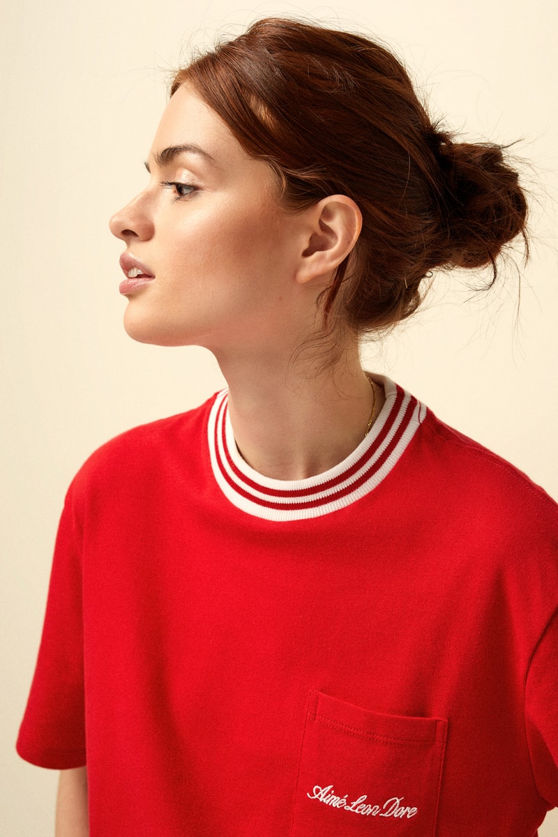 Aimé Leon Dore Spring/Summer 2018 Collection Editorial T-Shirt Red White