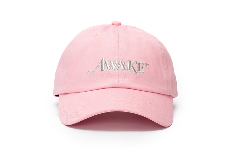 Awake NY Spring/Summer 2018 Metallic Logo Hat Pink
