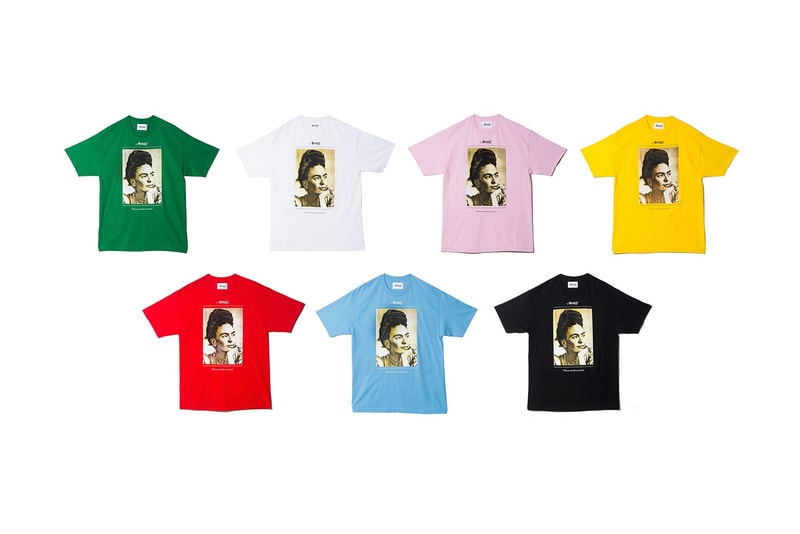 Awake NY Spring/Summer 2018 Frida Tee Green White Pink Yellow Red Pacific Blue Black