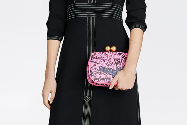 Burberry's Doodle Print Clutch Bag Is for the Rebellious