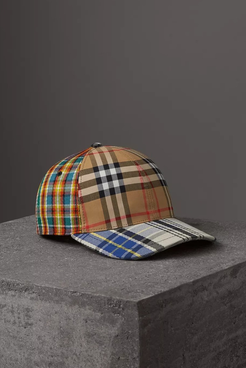 Burberry Patchwork Check Baseball Cap