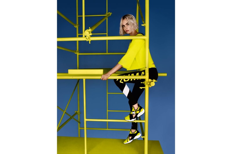 Cara Delevingne PUMA Muse Cut-Out Yellow