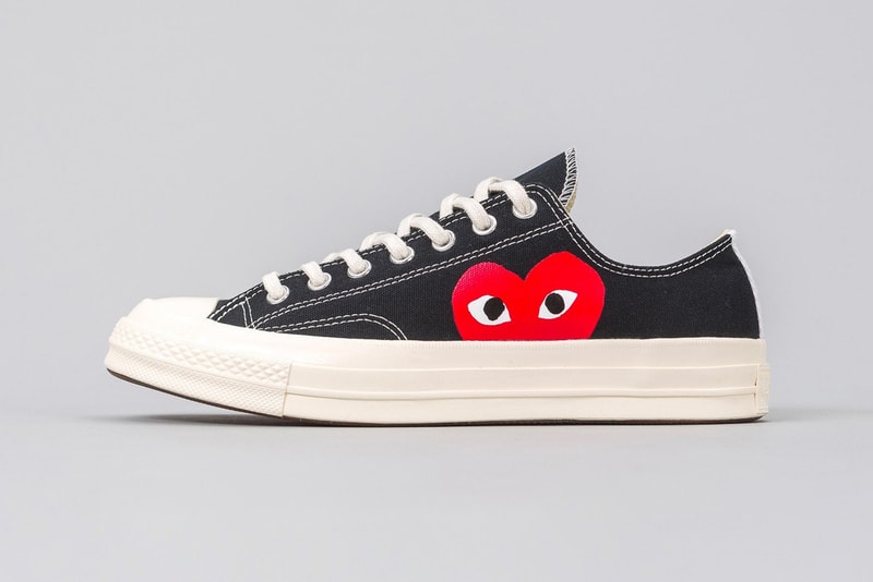 CDG PLAY x Converse Chuck Taylor All Star 70's Comme Des Garcons Sneakers Converse High Top Low Top White Black Heart Logo