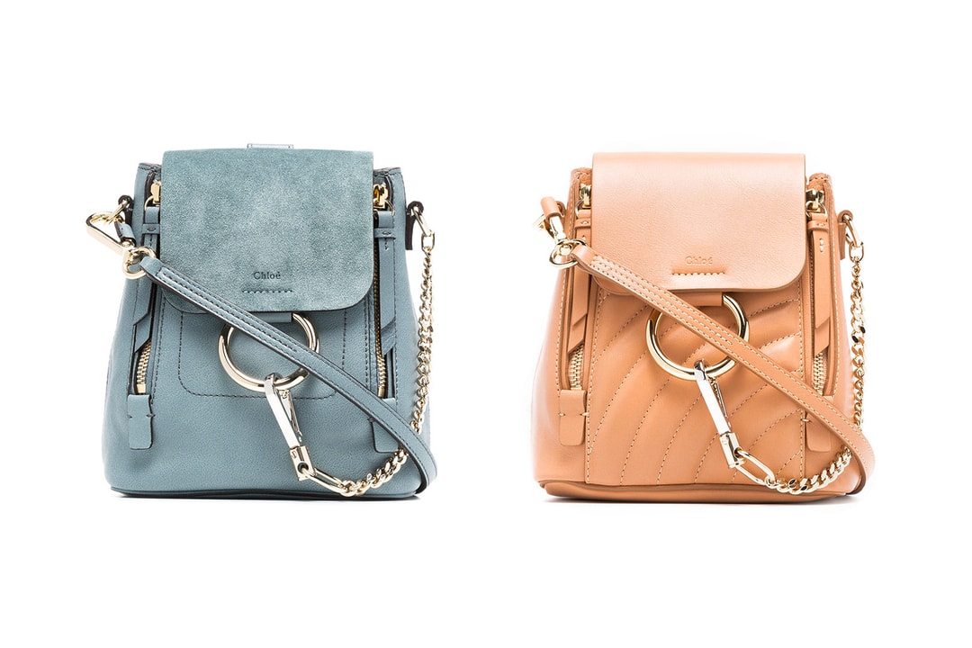chloe mini backpack replica Convertible and Crossbody Silver Orchid Oil Leather Our all Chloe Mini Faye Backpack First