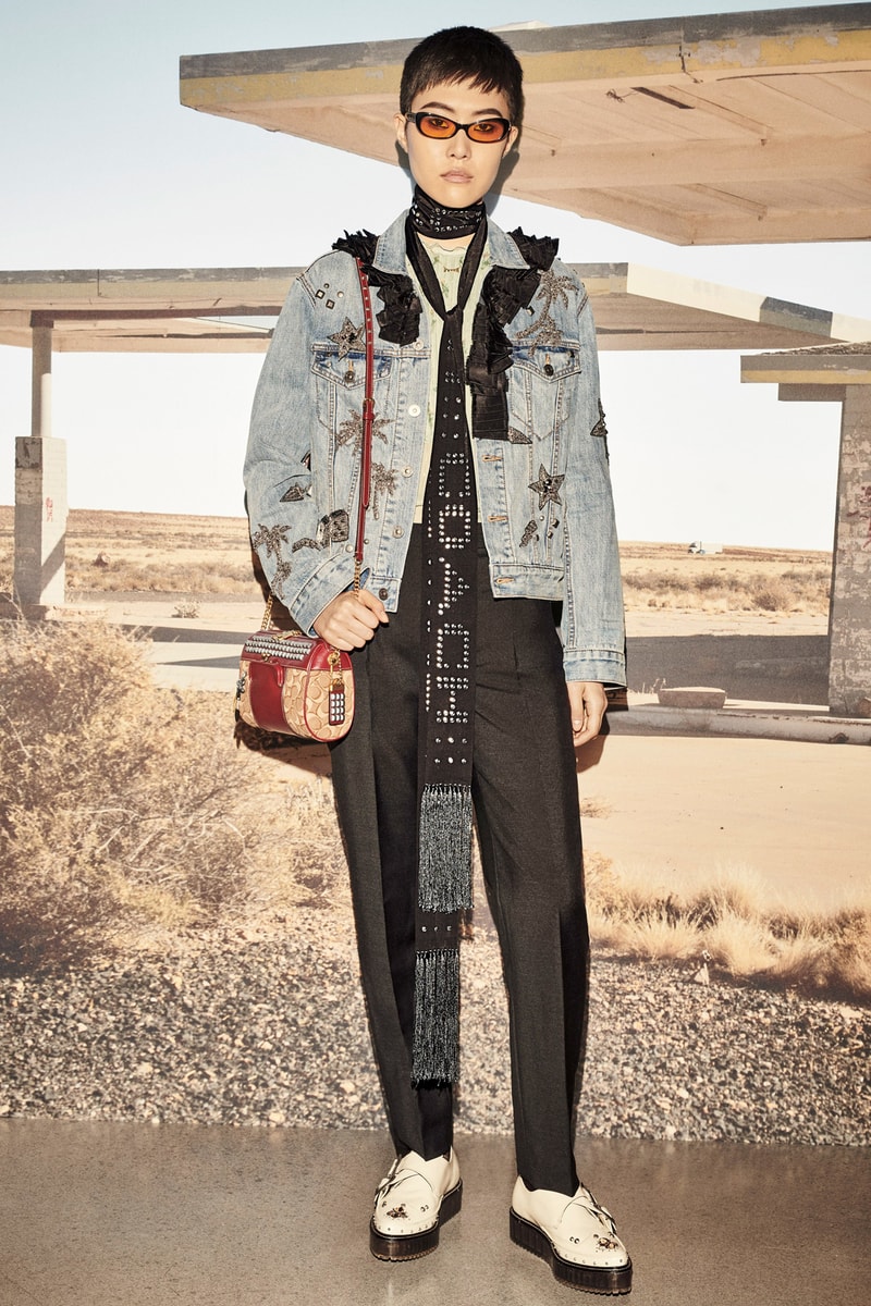 Coach 1941 Resort 2019 Collection Lookbook Denim Jacket Trousers Blue Black