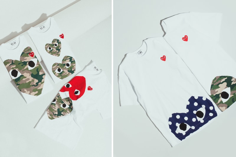 COMME des GARÇONS PLAY Print Collection CDG T-shirt Hoodie Sweatshirt Camouflage Color