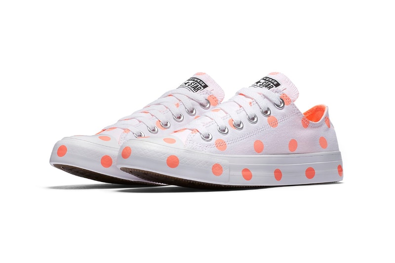 Converse Chuck Taylor All Star Polka Dots Low Top White Orange