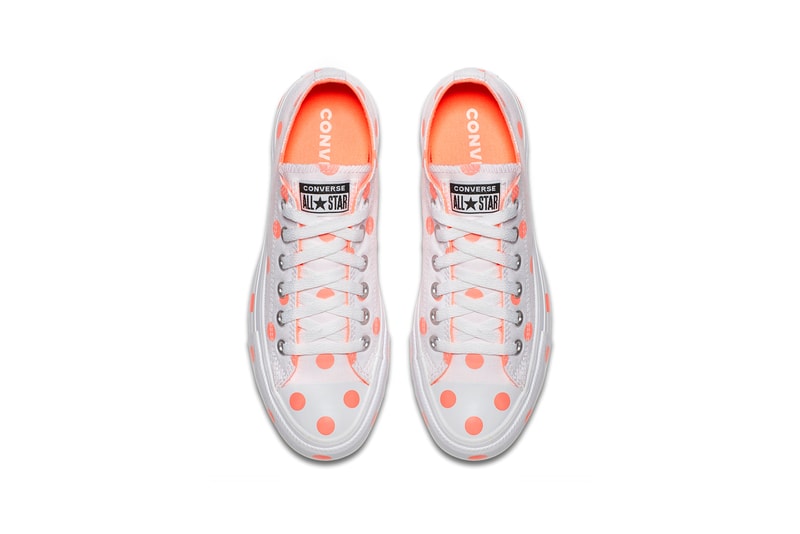Converse Chuck Taylor All Star Polka Dots Low Top White Orange