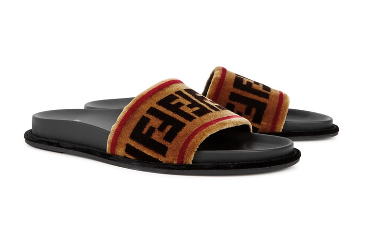 Fendi's Velvet Logo Slides Are Perfect for Luxe Lounging