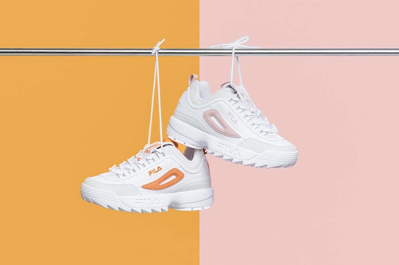 FILA's New Disruptor 2 Point Is a Hit in Blush Pink and Summer Orange