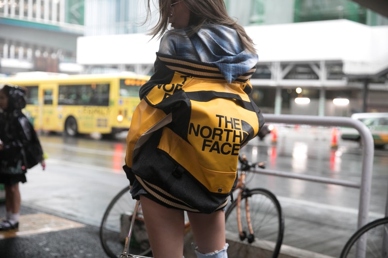 Gen Z Yellow The North Face Jacket Fashion Week Tokyo Street Style