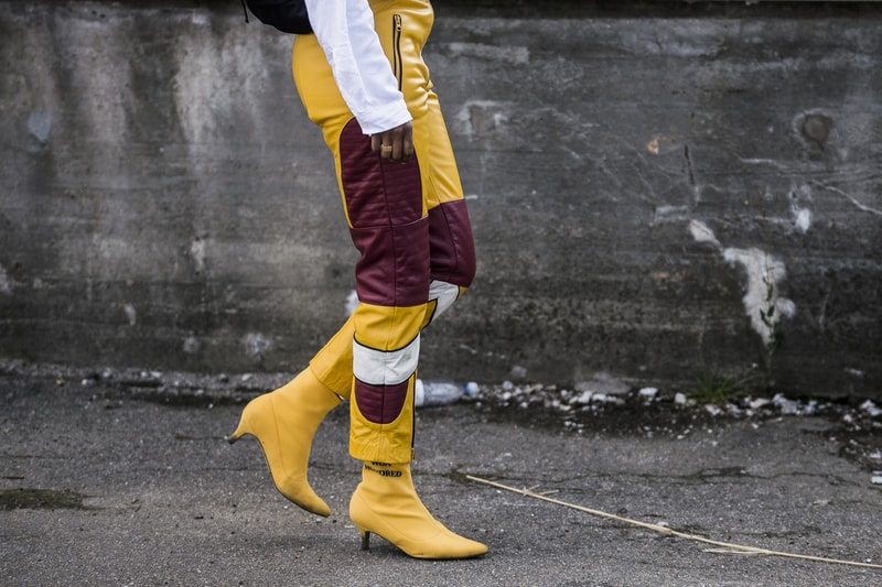 Gen Z Yellow Motocross Pants Boots Street Style Fashion Week