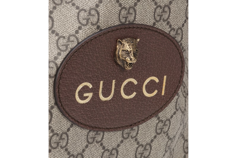 Buy Gucci's Drawstring Monogram Backpack Print Retro Tiger Summer Bag Pouch