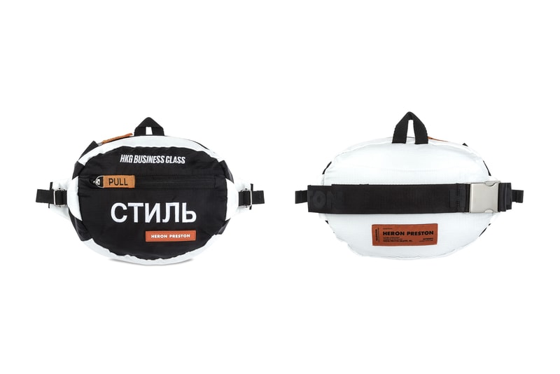 Heron Preston Business Class Fanny Pack Bags White Black