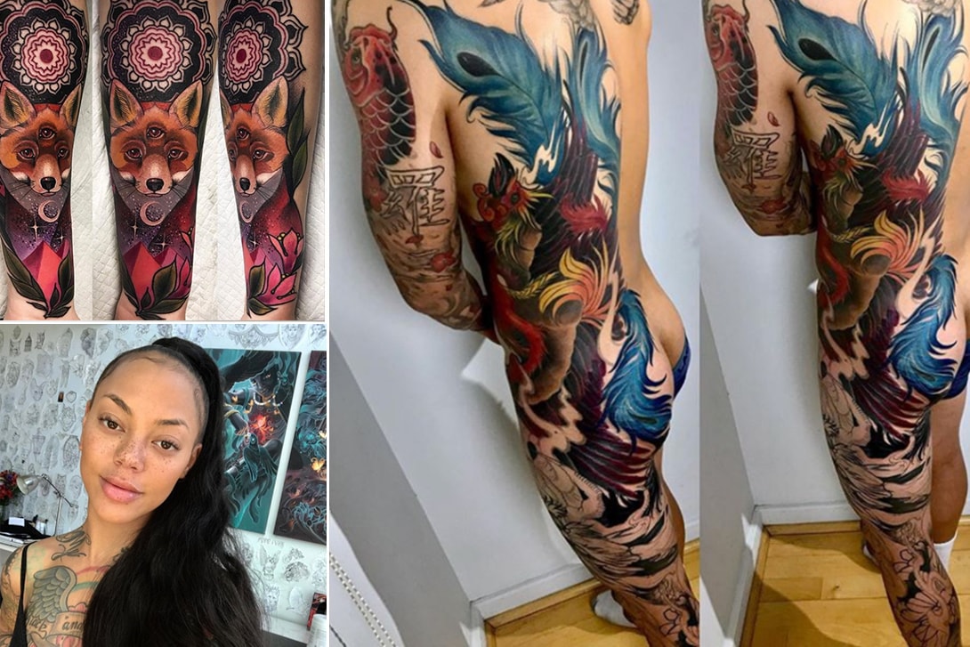 5 Tattoo Artists to Follow on Instagram Sasha Masiuk Baby Shoe Sophie Lee Miryam Lumpini