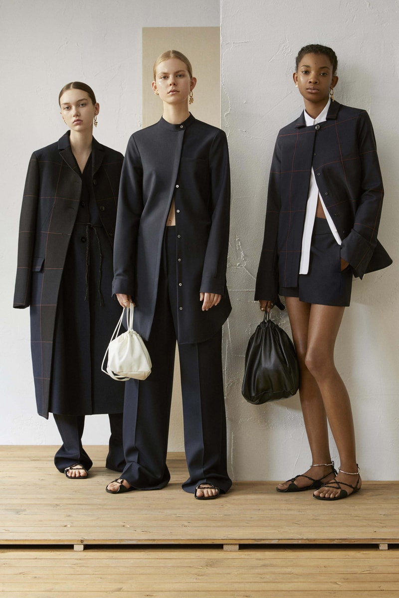 Jil Sander Resort 2019 Collection Lookbook Coat Top Pants Shirt Navy