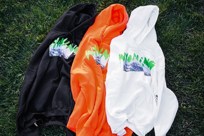 Kanye West ye Wyoming Album Listening Party Merch Orange Black White Hoodie