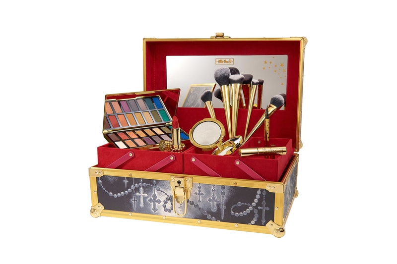 kat von d beauty 10 year anniversary makeup collection red velvet gold black grey case mirror