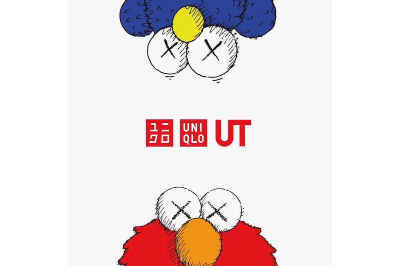 KAWS x Uniqlo UT 'Sesame Street' Collection Capsule Drop Elmo BFF Companion Oscar the Grouch