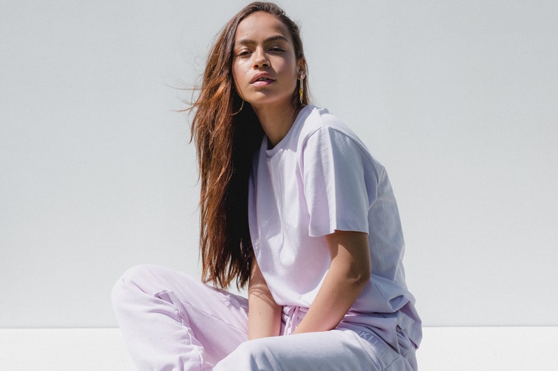 Kith Women Spring 2018 Classics Collection Mulberry Tee Wooster Sweatpants Lilac