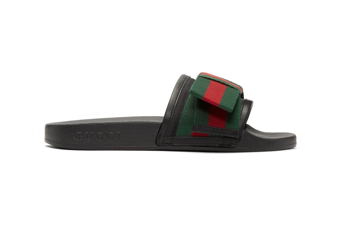 Off White Logo Slides Black