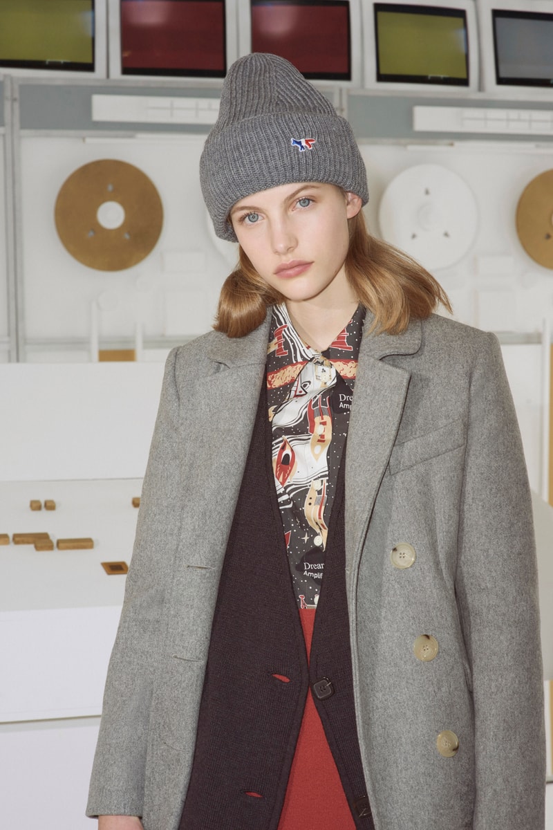 Maison Kitsune Fall/Winter 2018 Lookbook Fashion Collection Prints Patterns Material