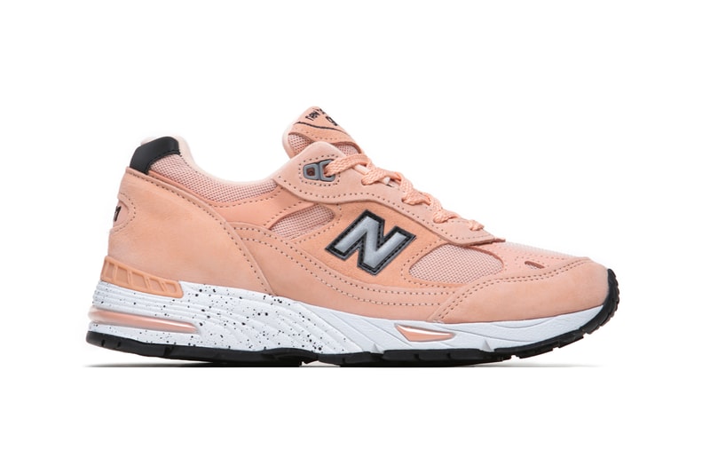 Naked Copenhagen New Balance 991 Peach Parfait Chunky Dad Sneaker