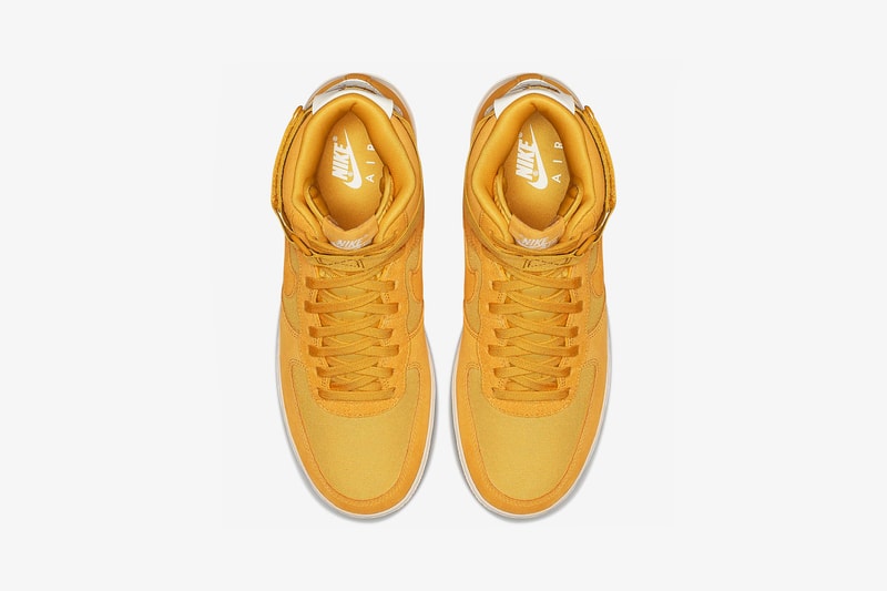 nike air force 1 hi high suede dusky pink powder blue mustard yellow