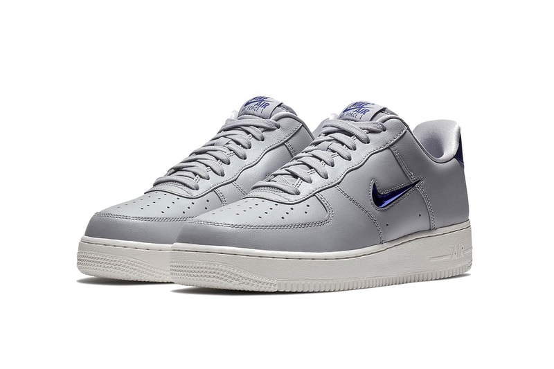Nike Air Force 1 Low Jewel Blue Black Rose Gold Sneakers